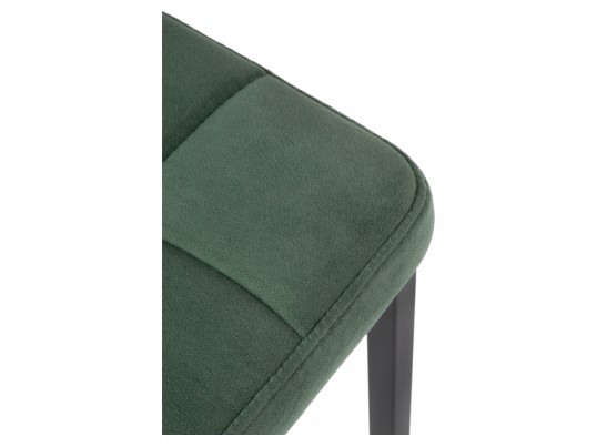 Барный стул Лофт микровелюр катания изумруд / черный матовый в Кургане