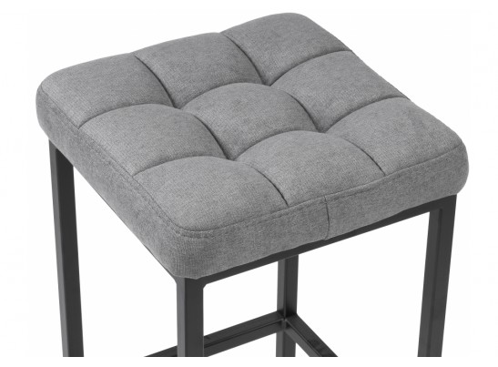 Барный стул Лофт ткань канди грей / черный матовый в Кургане