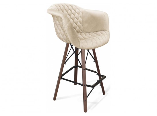 Барный стул Sheffilton SHT-ST31-С4/S80 кремовый / темный орех / черный в Кургане