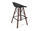 Барный стул SHT-ST19/S80 черный / темный орех в Кургане