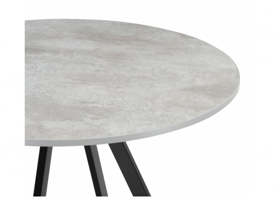 Деревянный стол Баргел 90х90х75 бетон / черный в Кургане