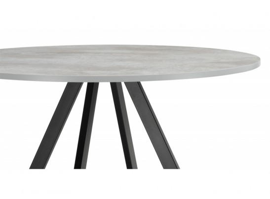 Деревянный стол Баргел 90х90х75 бетон / черный в Кургане