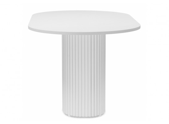 Деревянный стол Барон О 180 х 90 белая пленка шагрень / белый в Кургане