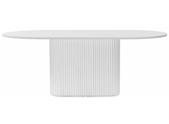 Деревянный стол Барон О 180 х 90 белая пленка шагрень / белый в Кургане