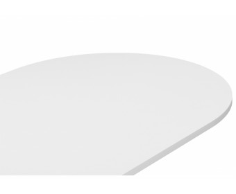 Деревянный стол Барон О 180 х 90 белая пленка шагрень / белый