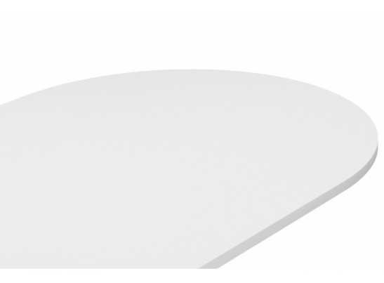 Деревянный стол Барон О 180 х 90 белая пленка шагрень / белый в Кургане