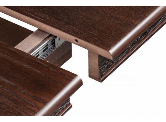 Деревянный стол Джил 140(180)х80х78 орех / коричневая патина в Кургане