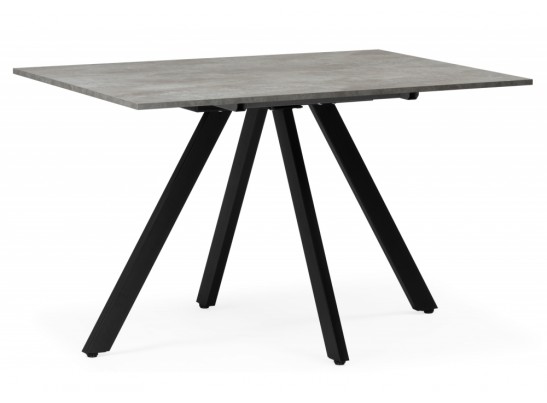 Деревянный стол Райн 116(160)x77 раздвижной цемент / черный в Кургане