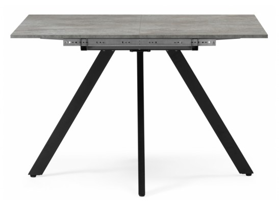 Деревянный стол Райн 116(160)x77 раздвижной цемент / черный в Кургане