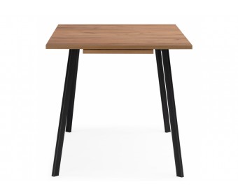 Деревянный стол Кортни 117 (157) x 77 дуб крафт золотой / черный матовый