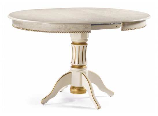 Деревянный стол Павия 100 крем / золотая патина в Кургане