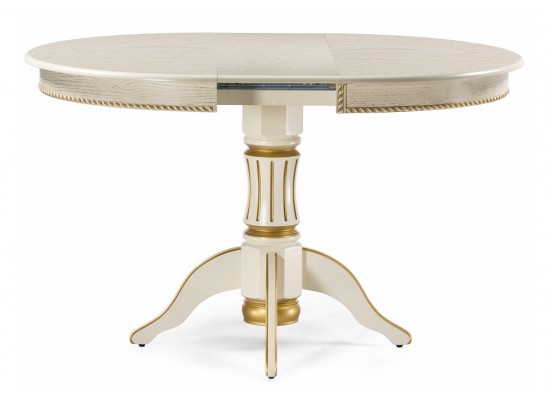 Деревянный стол Павия 100 крем / золотая патина в Кургане