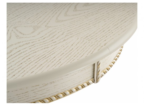 Деревянный стол Павия 100 крем / золотая патина в Кургане