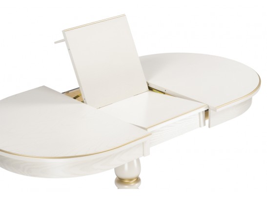 Деревянный стол Сайрус слоновая кость / золото в Кургане