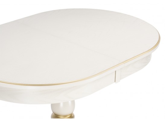 Деревянный стол Сайрус слоновая кость / золото в Кургане