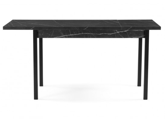 Деревянный стол Оригон 120(160)х70 файерстоун / черный матовый в Кургане