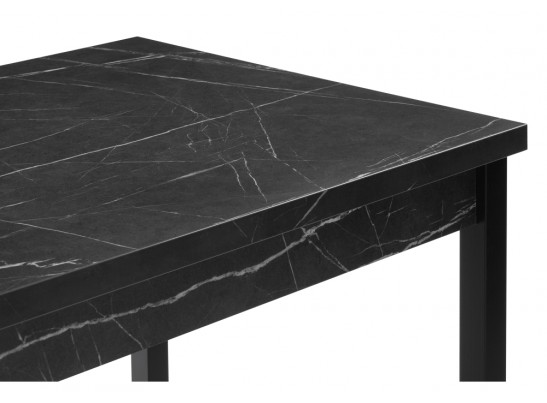 Деревянный стол Оригон 120(160)х70 файерстоун / черный матовый в Кургане