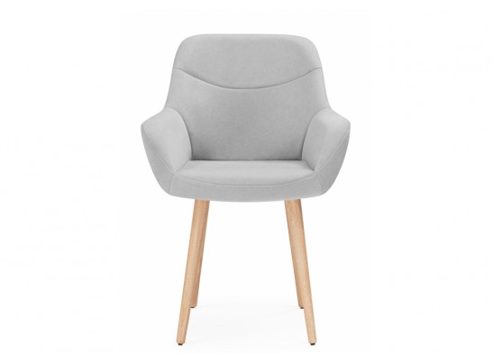 Деревянный стул Флюид светло-серый (zd 960) / светлое дерево в Кургане