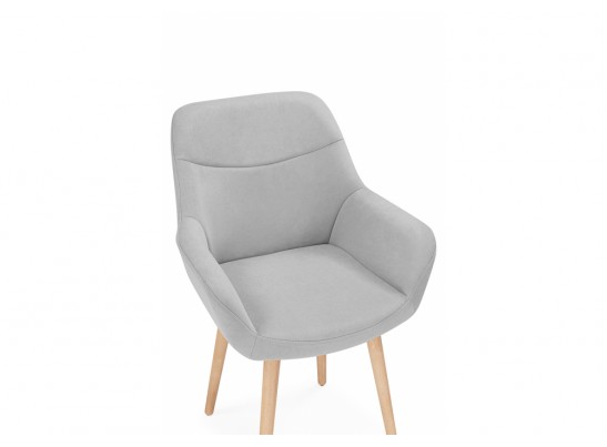 Деревянный стул Флюид светло-серый (zd 960) / светлое дерево в Кургане