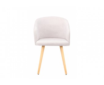 Деревянный стул Монер светло-серый (glory 36) / светлое дерево