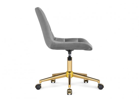 Компьютерное кресло Честер темно-серый / золото в Кургане