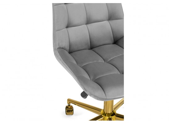 Компьютерное кресло Честер темно-серый / золото в Кургане