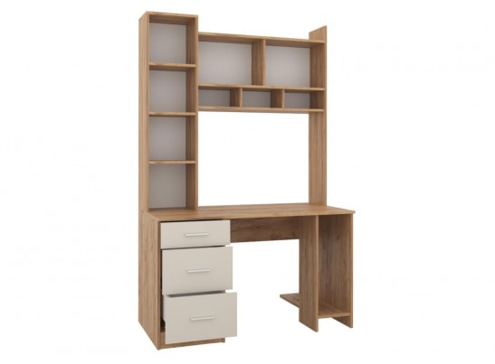 Компьютерный стол Бишоп 5 125х60х197 дуб крафт золотой / кашемир в Кургане