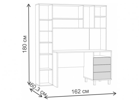 Компьютерный стол Комфорт 12.95 N дуб сонома / сатин в Кургане