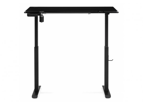 Компьютерный стол Маркос с механизмом подъема 120х75х75 черный /шагрень черная в Кургане