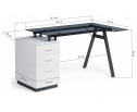 Компьютерный стол Torvi white / black в Кургане