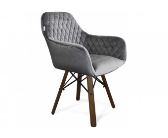 Кресло SHT-ST38/S70 угольно-серый / темный орех / черный