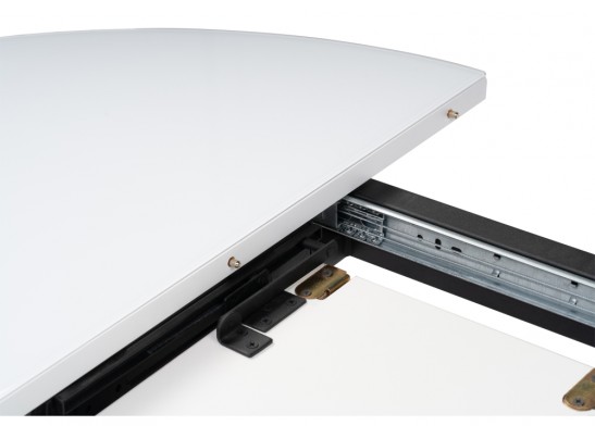 Обеденная группа Нерсу белый / серый / черный глянец в Кургане