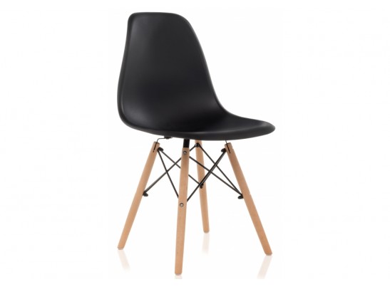 Пластиковый стул Eames PC-015 черный в Кургане