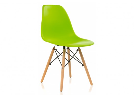 Пластиковый стул Eames PC-015 зеленый в Кургане