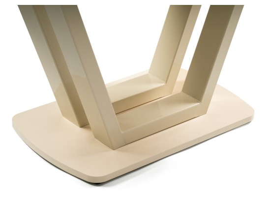 Стеклянный стол Келтик кремовый в Кургане