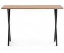 Стол Алеста Лофт 120х60х77 25 мм дуб делано светлый / черный матовый в Кургане