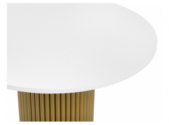 Стол Барел 100 белый / золото в Кургане