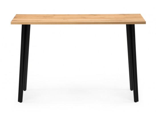 Стол Денвер Лофт 120х60х75 25 мм дуб вотан / черный матовый в Кургане