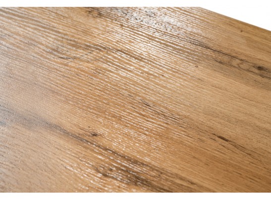 Стол Денвер Лофт 120х60х75 25 мм дуб вотан / черный матовый в Кургане