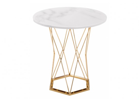 Стол Melan 60х70 white / gold в Кургане