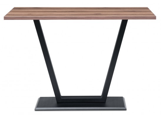 Стол на тумбе Мичиган Лофт 110х70х74 25 мм дуб делано темный / черный матовый в Кургане