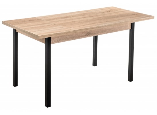 Стол Оригон 120(160)х70х77 сонома / черный матовый в Кургане