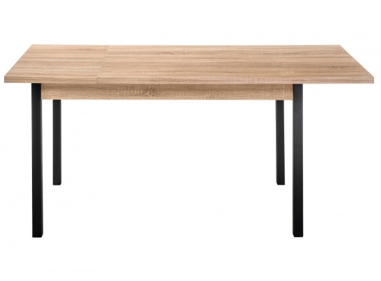 Стол Оригон 120(160)х70х77 сонома / черный матовый в Кургане