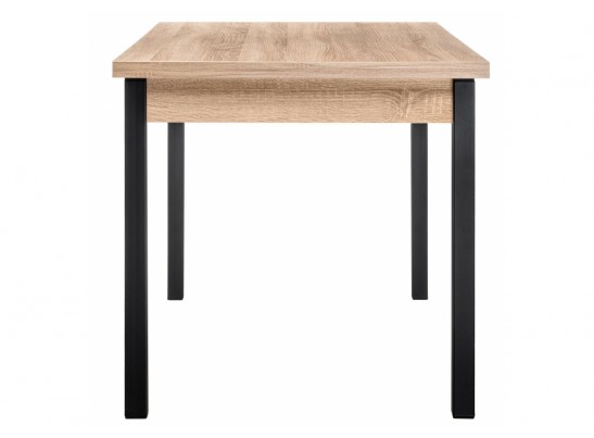 Стол Оригон 120(160)х70х77 сонома / черный матовый в Кургане