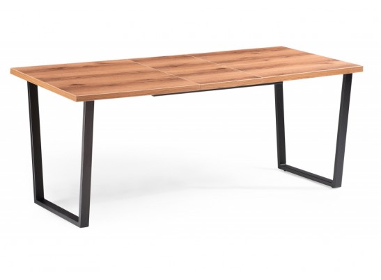 Стол раскладной Лота Лофт 140 25 мм дуб делано темный / черный матовый в Кургане