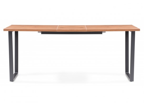 Стол раскладной Лота Лофт 140 25 мм дуб делано темный / черный матовый в Кургане