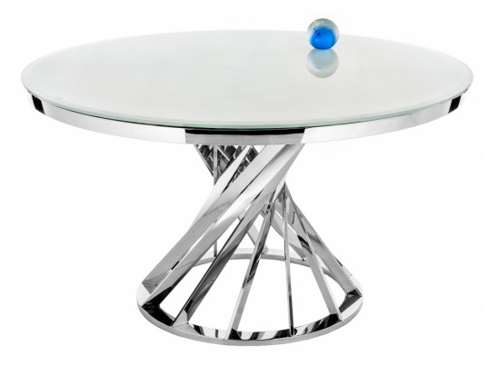Стол Twist 130х74 steel / white в Кургане