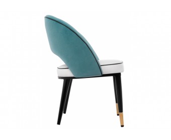 Стул на металлокаркасе Bard white / green