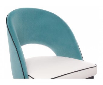 Стул на металлокаркасе Bard white / green