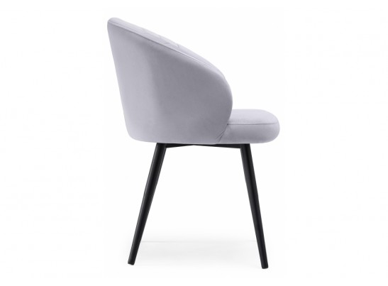 Стул на металлокаркасе Бэнбу черный / velutto 49 в Кургане